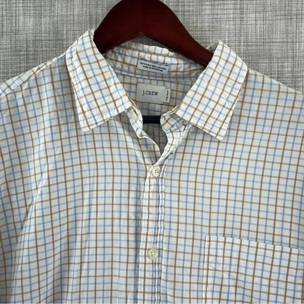 💥  J. Crew Size Large Men's Long Sleeve button down Shirt 9306